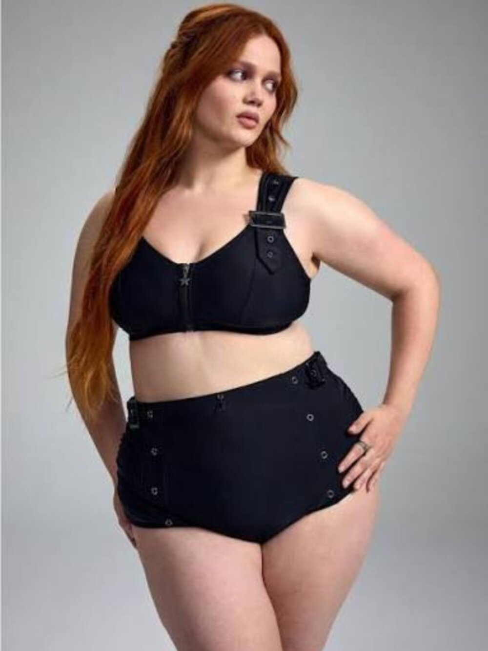 Torrid 1X Nightfall Gothic Bathing Suit Top